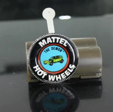 The Demon   Metal  button badge   Hot Wheels REDLINE