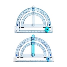 Multifunctional Protractor Geometry Drawing Tool for Architect Student Drafting