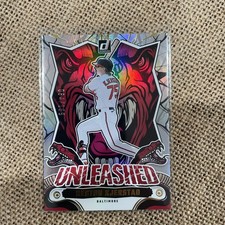 2024 Panini Donruss Unleashed Holo #11 Heston Kjerstad /199 Rookie Card Orioles