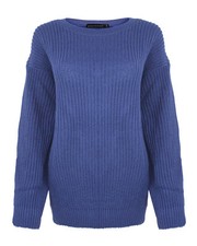 Ladies Women Knitted Sweater Top Long Sleeve Over sized Chunky Knit Baggy Jumper