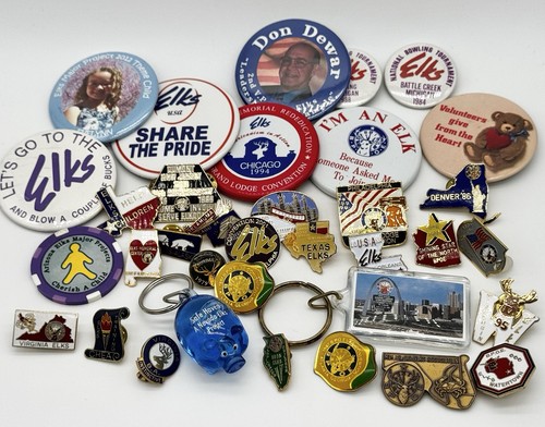 Vintage Elks BPOE Various Items Lot Of 35