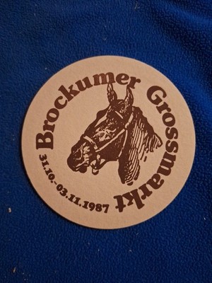 Bierdeckel 1987 - Brockumer Grossmarkt - Barre Bräu