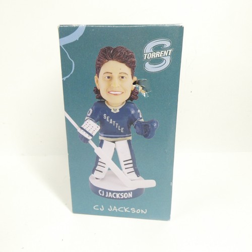 Seattle Torrent CJ Jackson Bobblehead PWHL w/ Hockey Stick & Box