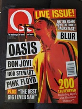 OASIS : " Q " Magazine July 1995. Rock Music Memorabilia . Excellent Condition