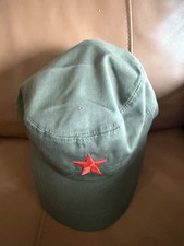 Retro Army Fashion Cap Red Star Embroidered Adjustable Hat