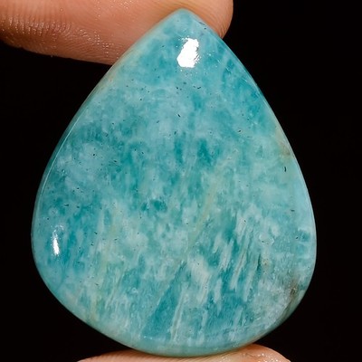 Natural Amazonite Pear Shape Cabochon Loose Gemstone 49 Ct. 34X27X6 mm X-22687