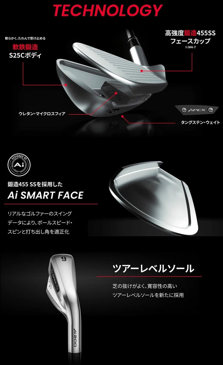 Callaway Apex Ai200 5-9 P 6本　モーダス105 R Callaway Apex Ai200 Irons - Wide World of Golf