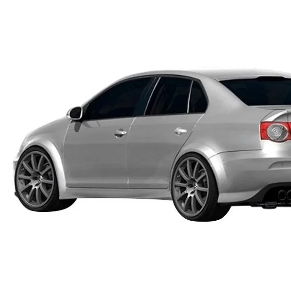 For Volkswagen Jetta 05-10 Side Skirt Rocker Panels R-GT Style Fiberglass Wide Foto 2 de 4
