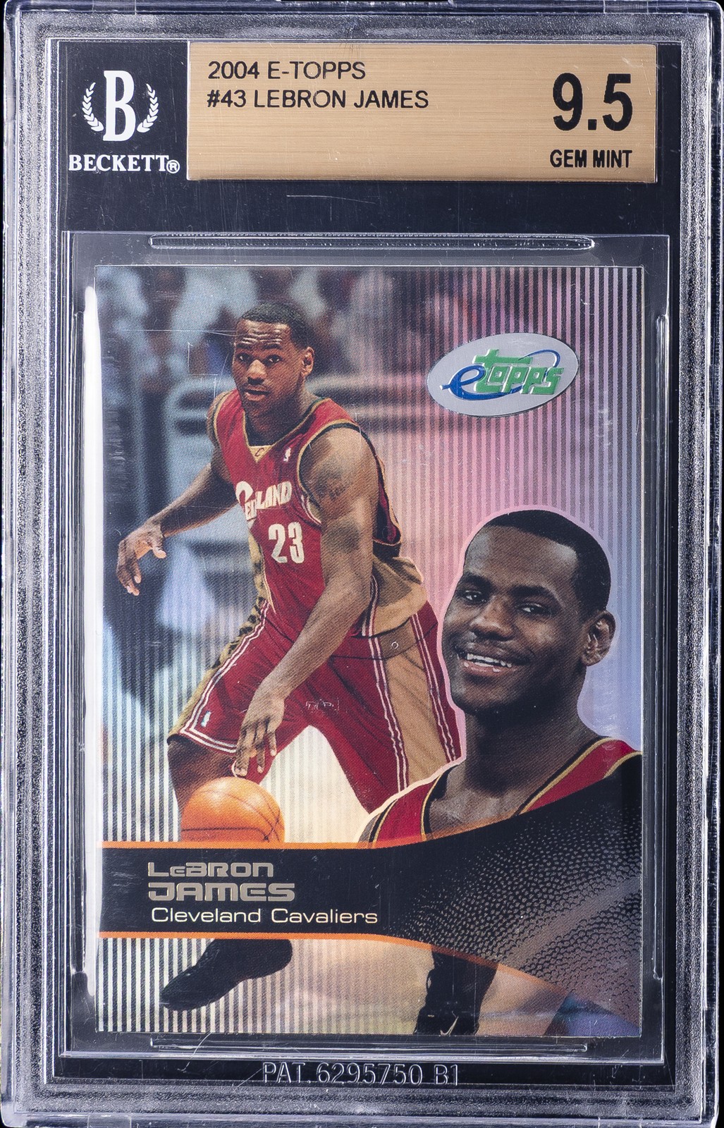 2003 ETOPPS #43 LEBRON JAMES BGS 9.5