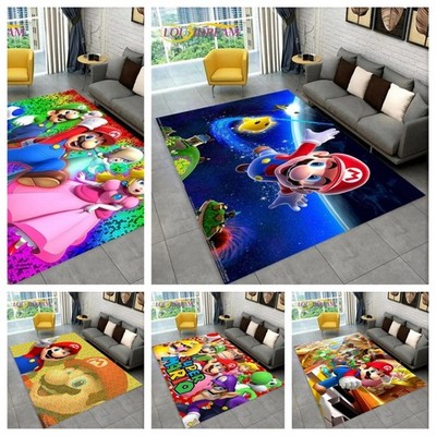 2026 Cartoon 3D Mario Brothers Spielbereich Teppich Wohnzimmer Teppich Geschenke