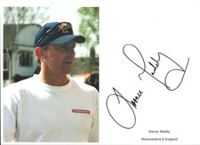 Darren Maddy - WARWICKSHIRE & ENGLAND - Signed A4 Studio Quality Glossy Print