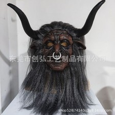 Máscara de cabeza de buey Bull Demon King Halloween Juegos con disfraces Prendas para la cabeza Máscara facial completa Nuevo