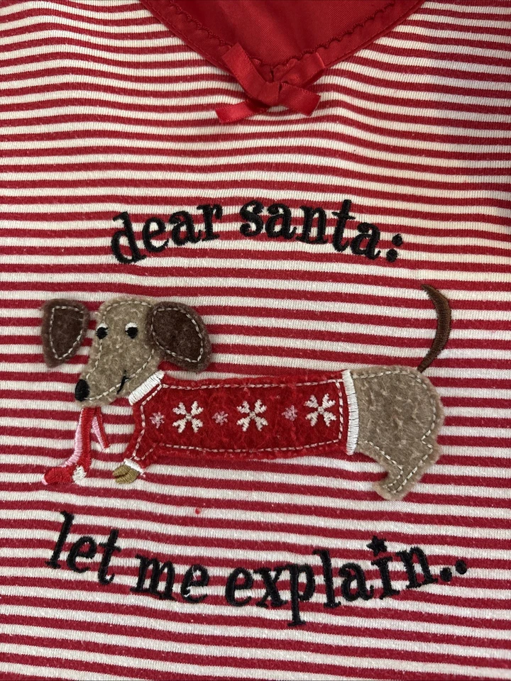 Secret Treasures Vestido de Dormir Navidad 2X-3X "Querido Santa Déjame Explicar" Foto 3 de 4