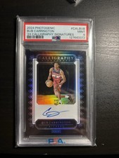 2024-25 Panini Photogenic -Calligraphy Signatures Panini Bub Carrington