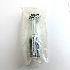 Day In Day Out Round Hair Brush New in Package Silver Sealed Accessory