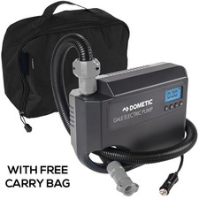 KAMPA GALE 12V ELECTRIC PUMP - TENT AWNING AIR BED INFLATABLES FREE STORAGE BAG