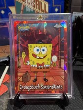 2025 Topps Chrome Sapphire SpongeBob 25th SpongeBuck SquarePants Red 2/5
