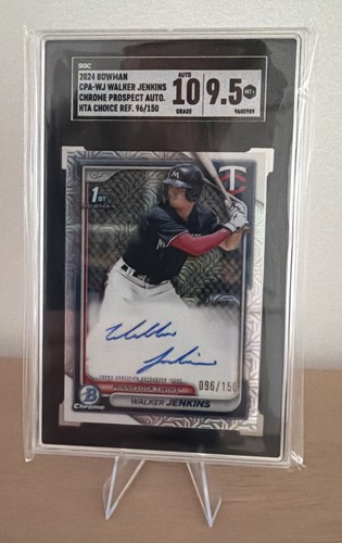 Walker Jenkins [Choice Refractor] #CPA-WJ 2024 Bowman Chrome Prospects Autograph card