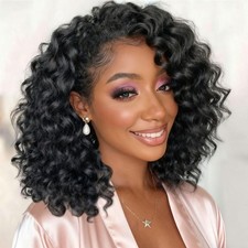 GoGo Curl Crochet Hair for Black Women 10 Inch Prelooped Ocean Wave Crochet H...