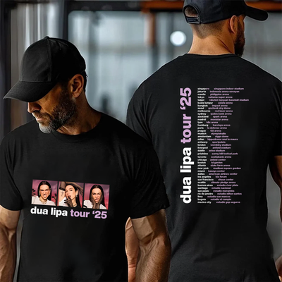 Dua Lipa Radical Optimism Tour 2025 Panel Photo Concert Merch T