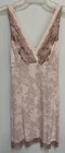SOMA Stretch Lace & Jersey Chemise Nightgown Pinkish Beige Soft Cool Small