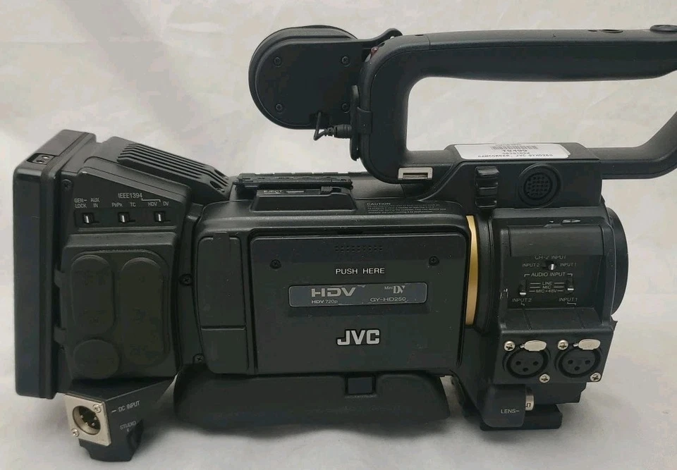 JVC GY-HD250CHU Professional HDV 720p Camcorder Body ~Untested NO RETURN - Image 2 of 4