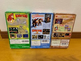 Donkey Kong Series NES Famicom 3 Games with Manuals Strategy Guide Boxed Set