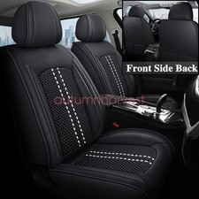 For Toyota Tacoma Trd Sr5 Leather Car 5-seat Covers Front Rear Protector Black