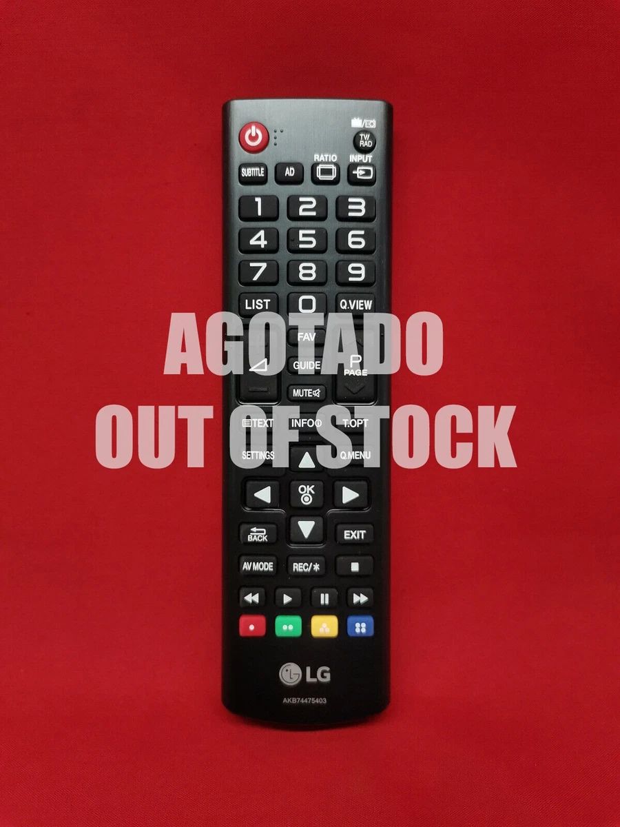 Mando a Distancia REEMPLAZABLE para TV LG / Modelo TV: 22MT45D-PR