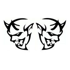 Demon Decal Sticker Charger Decal Die Cut Vinyl Sticler - Any Size Any Color Demon Decal Sticker Charger Decal Die Cut Vinyl Sticler - Any Size Any Color