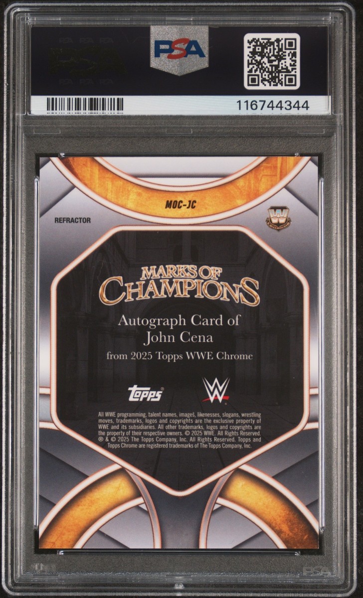 2025 Topps Chrome WWE - Marks of Champions Autographs John