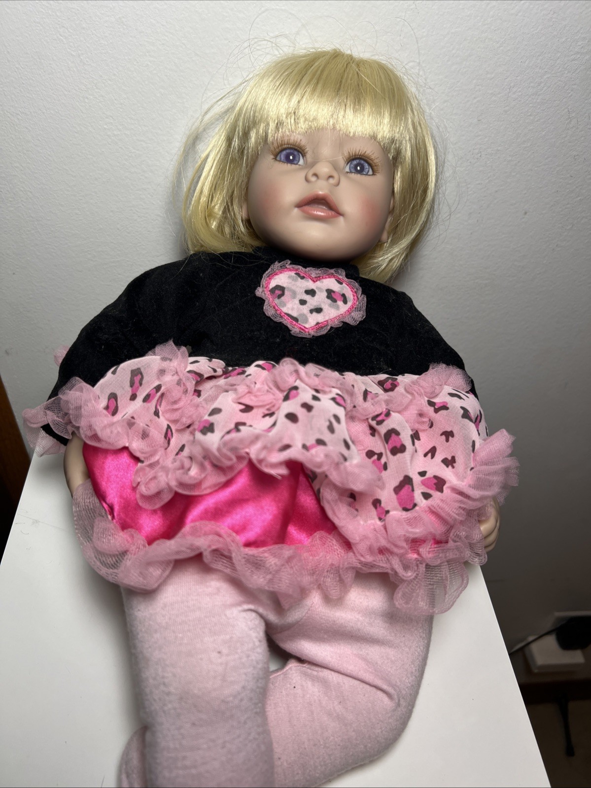 Adora Toddler Ready To Rock 20" Girl Weighted Doll Pink Leop