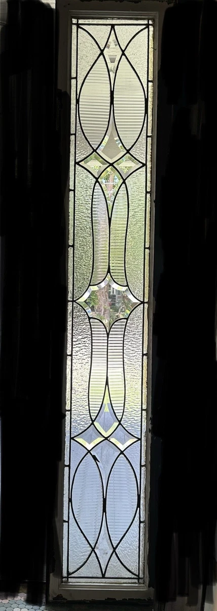 1850-1899 1890s Decade Transom Window Antique Stained Glass