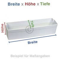 TüRfach Unten Bauknecht 481241829968 490X90Mm FüR KüHlschrank