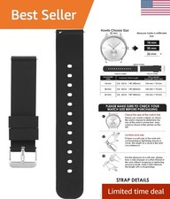 Soft Silicone Replacement Watch Bands, 22mm: Sporty Style for Every Occasion
