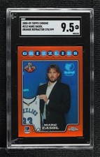 2008-09 Topps Chrome Orange Refractor 370/499 Marc Gasol #212 SGC 9.5 Mint+ e8i