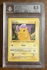 Pokémon Pikachu Yellow Cheeks 1st Edition Gray Stamp Base Set 1999 BGS 8.5 POP 3