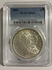1889 Morgan Silver Dollar PCGS MS63 Nice Strike