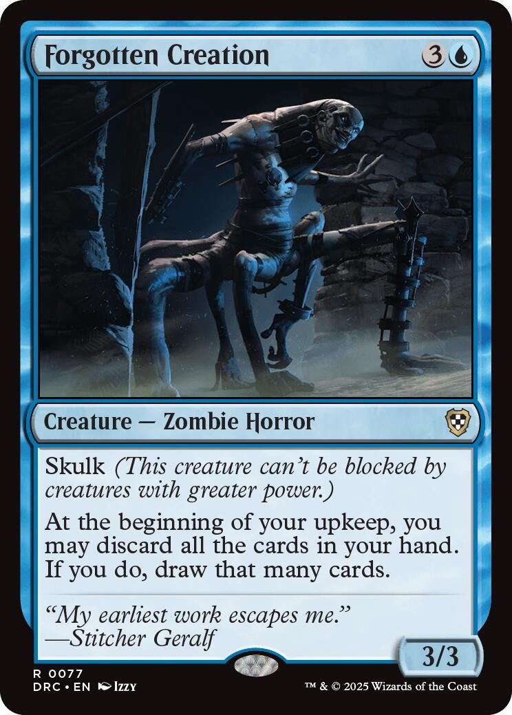 Forgotten Creation Commander: Aetherdrift LP MTG