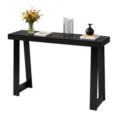 [New]46 in Console Table,Modern Desk Behind the Couch,Wooden Rectangle Entrance