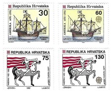 Croatia 1992 Sc 134-137 Discovery of America