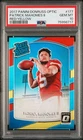 PATRICK MAHOMES II PSA 10 2017 PANINI DONRUSS OPTIC #177 RED YELLOW PRIZM ROOKIE