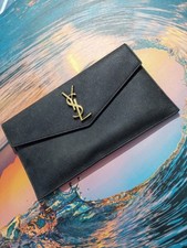 Saint Laurent YSL Clutch Black Original Very Good Condition No Box Bag Included