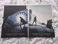 2x Large Star Wars Posters - Kylo Ren, Rey Skywalker, The Last Jedi