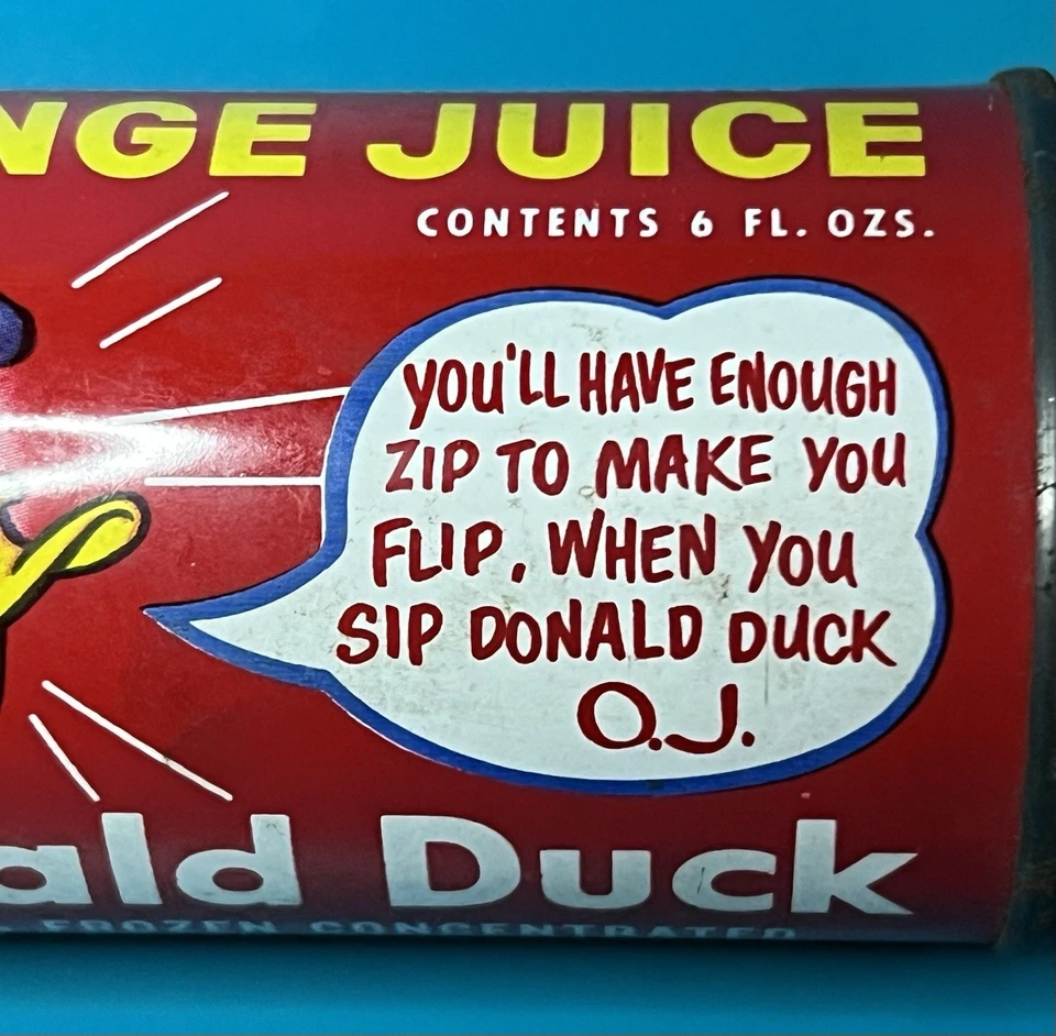 Vintage DONALD DUCK Character Orange Juice Coin BANK Walt Disney Colorful - Image 2 of 4