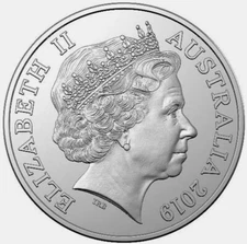 2019 Australian UNC IRB 10c Ten Cent Coin - Lyrebird, Ex Mint Bag in 2x2 Holder