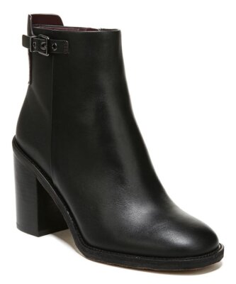 $219 NEW FRANCO SARTO WOMENS BLACK RIVET GENUINE