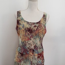 DRESS DESIGNER NINE WEST SIZE 6 FUN FIND SLEEVELESS FLORAL PRINT NWT