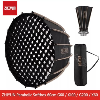 ZHIYUN Parabolic Softbox 60cm Bowens Mount Light Diffuser for G60 X100 G200 X60
