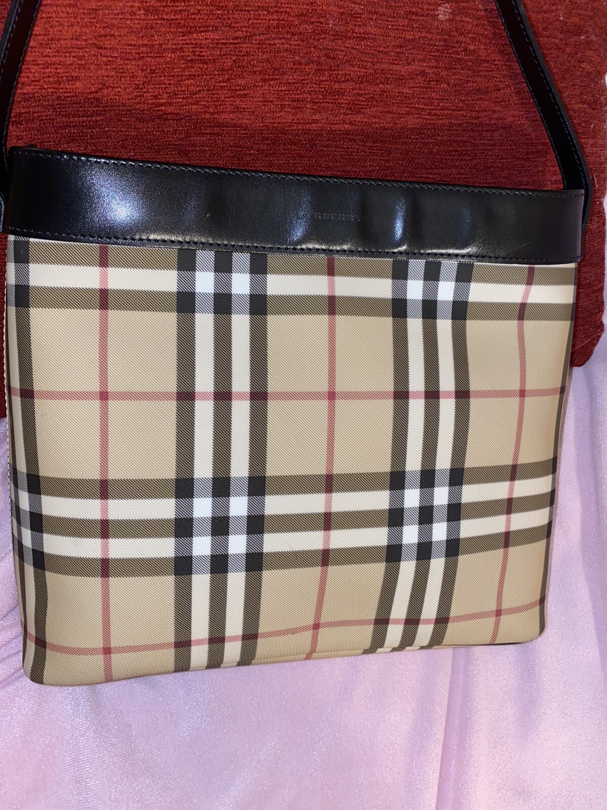 Burberry London Nova Check Medium Shoulder Bag Used Gem